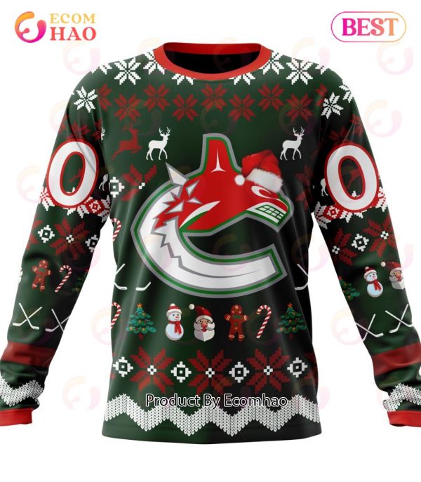 NHL Vancouver Canucks Specialized Christmas Design Gift For Fans 3D Hoodie