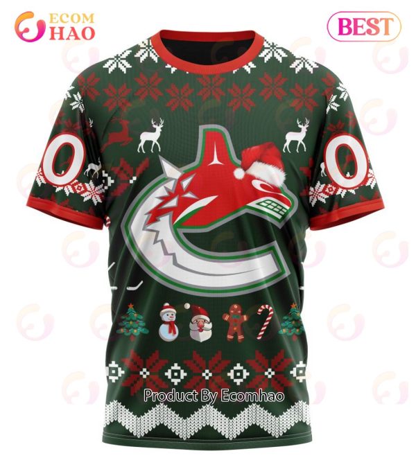 NHL Vancouver Canucks Specialized Christmas Design Gift For Fans 3D Hoodie