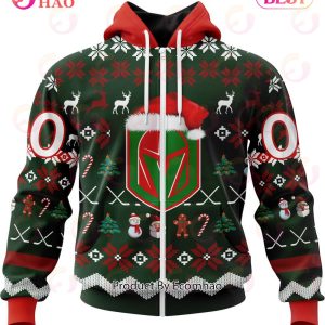 NHL Vegas Golden Knights Specialized Christmas Design Gift For Fans 3D Hoodie