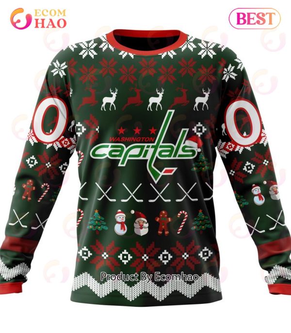 NHL Washington Capitals Specialized Christmas Design Gift For Fans 3D Hoodie