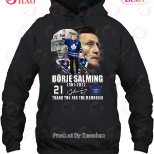 Borje Salming 71 Years Of 1951 – 2022 Thank You For The Memories T-Shirt