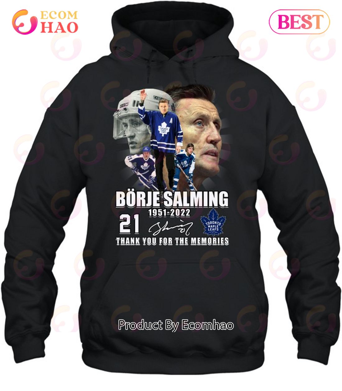 Borje Salming 71 Years Of 1951 – 2022 Thank You For The Memories T-Shirt