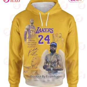 Lakers 24s Heroes Come And Go, But Legends Are Forever Hoodie