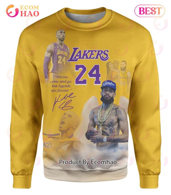 Lakers 24s Heroes Come And Go, But Legends Are Forever Hoodie
