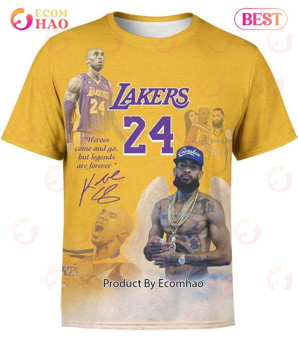 Lakers 24s Heroes Come And Go, But Legends Are Forever Hoodie