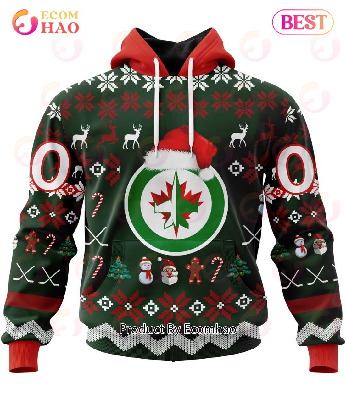 NHL Winnipeg Jets Specialized Christmas Design Gift For Fans 3D Hoodie