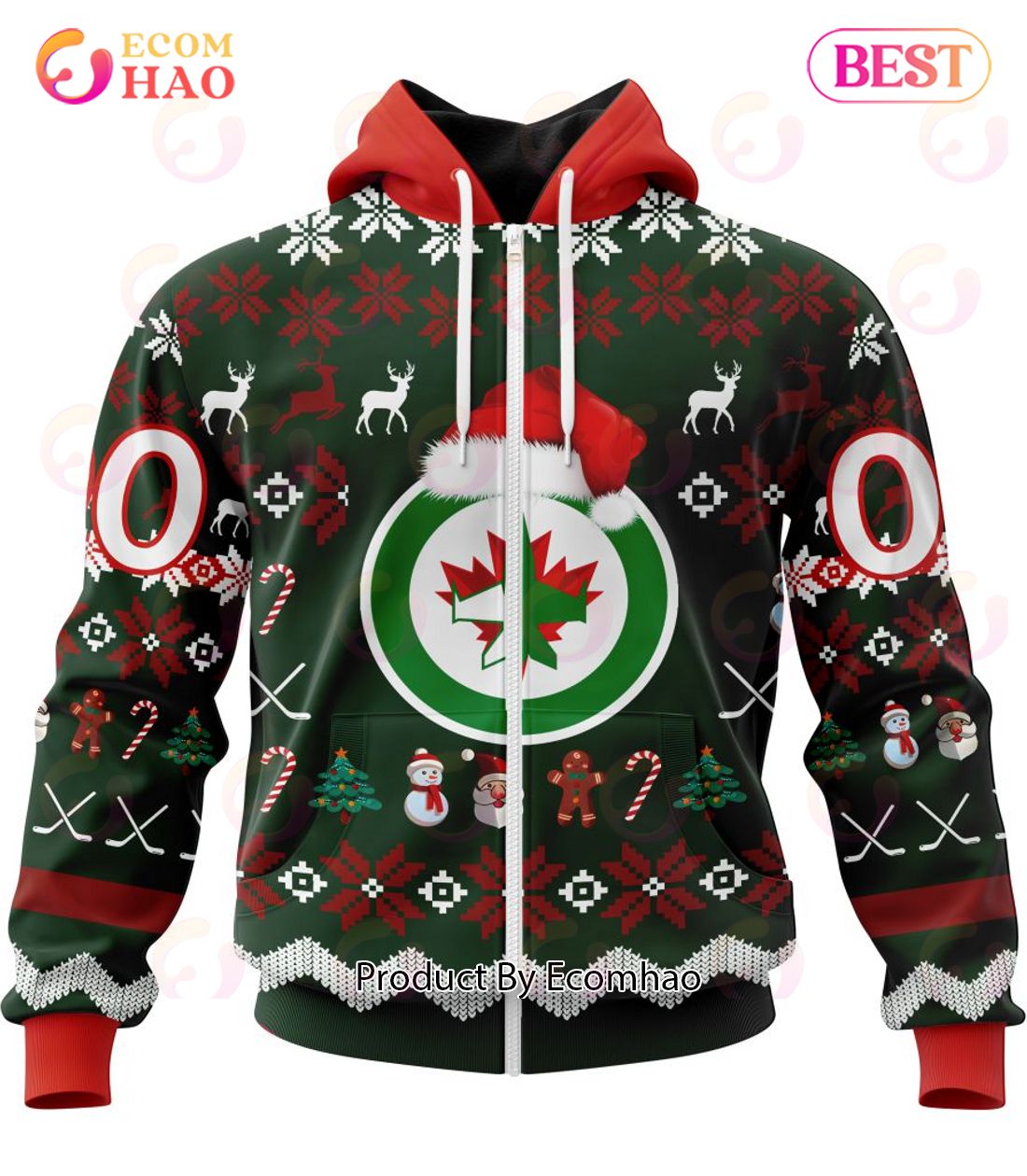 NHL Winnipeg Jets Specialized Christmas Design Gift For Fans 3D Hoodie