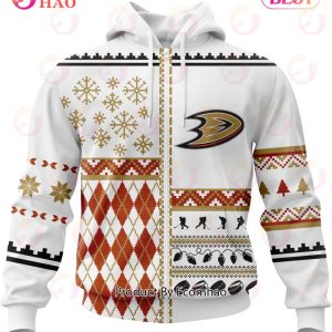 NHL Anaheim Ducks Specialized Unisex Kits With Christmas Concepts 3D Hoodie