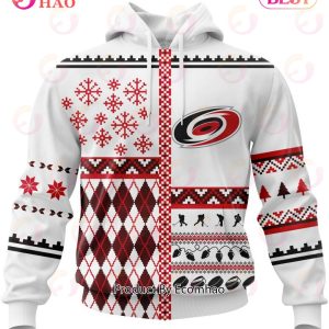 NHL Carolina Hurricanes Specialized Unisex Kits With Christmas Concepts 3D Hoodie