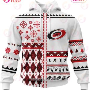 NHL Carolina Hurricanes Specialized Unisex Kits With Christmas Concepts 3D Hoodie