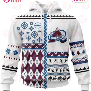 NHL Colorado Avalanche Specialized Unisex Kits With Christmas Concepts 3D Hoodie