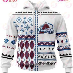 NHL Colorado Avalanche Specialized Unisex Kits With Christmas Concepts 3D Hoodie
