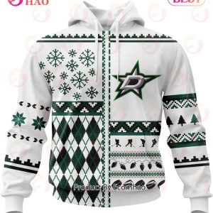 NHL Dallas Stars Specialized Unisex Kits With Christmas Concepts 3D Hoodie