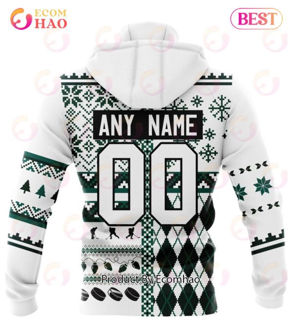 NHL Dallas Stars Specialized Unisex Kits With Christmas Concepts 3D Hoodie