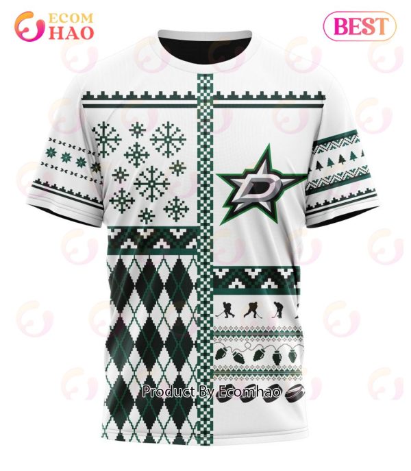 NHL Dallas Stars Specialized Unisex Kits With Christmas Concepts 3D Hoodie