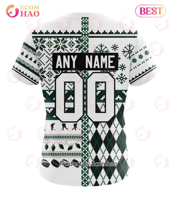 NHL Dallas Stars Specialized Unisex Kits With Christmas Concepts 3D Hoodie