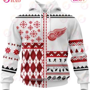 NHL Detroit Red Wings Specialized Unisex Kits With Christmas Concepts 3D Hoodie