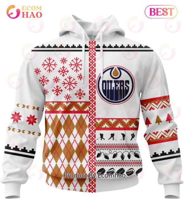 NHL Edmonton Oilers Specialized Unisex Kits With Christmas Concepts 3D Hoodie