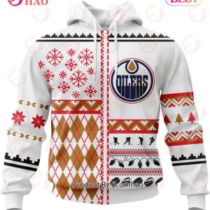 NHL Edmonton Oilers Specialized Unisex Kits With Christmas Concepts 3D Hoodie