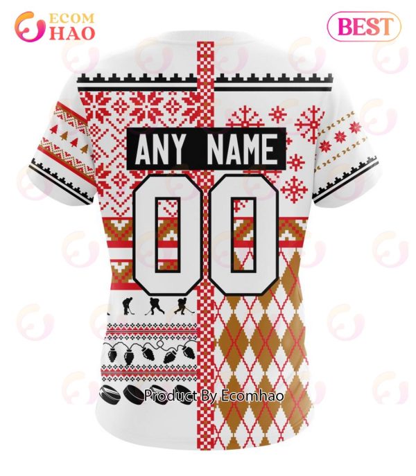 NHL Edmonton Oilers Specialized Unisex Kits With Christmas Concepts 3D Hoodie