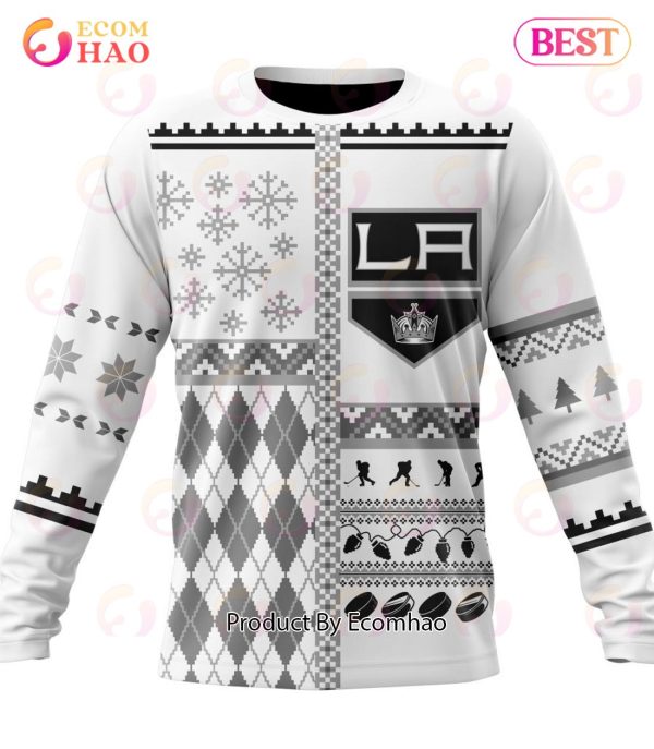 NHL Los Angeles Kings Specialized Unisex Kits With Christmas Concepts 3D Hoodie