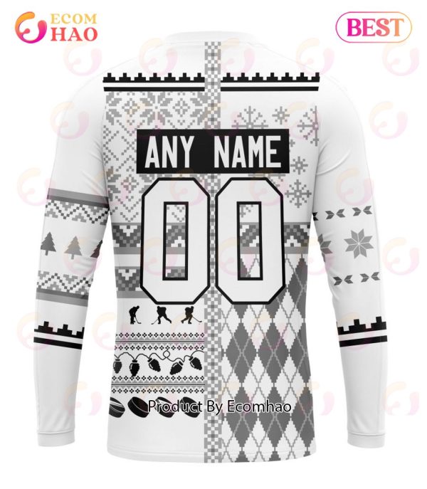 NHL Los Angeles Kings Specialized Unisex Kits With Christmas Concepts 3D Hoodie