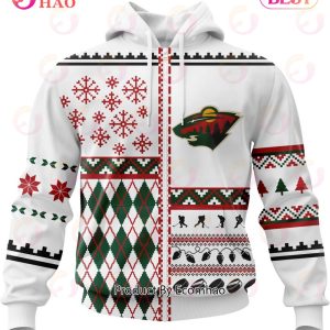 NHL Minnesota Wild Specialized Unisex Kits With Christmas Concepts 3D Hoodie