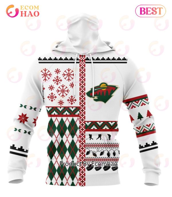 NHL Minnesota Wild Specialized Unisex Kits With Christmas Concepts 3D Hoodie
