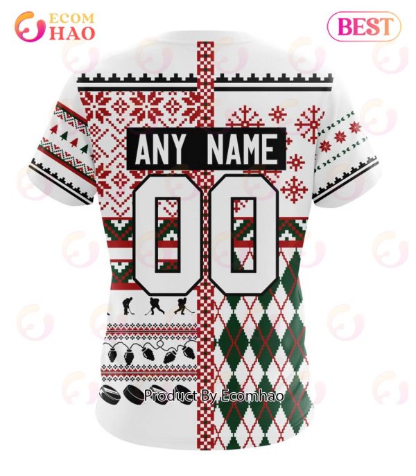 NHL Minnesota Wild Specialized Unisex Kits With Christmas Concepts 3D Hoodie