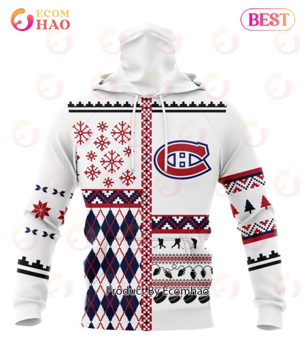 NHL Montreal Canadiens Specialized Unisex Kits With Christmas Concepts 3D Hoodie
