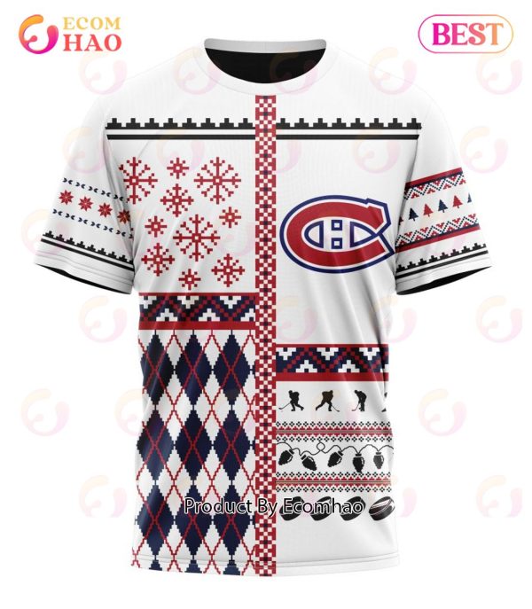 NHL Montreal Canadiens Specialized Unisex Kits With Christmas Concepts 3D Hoodie