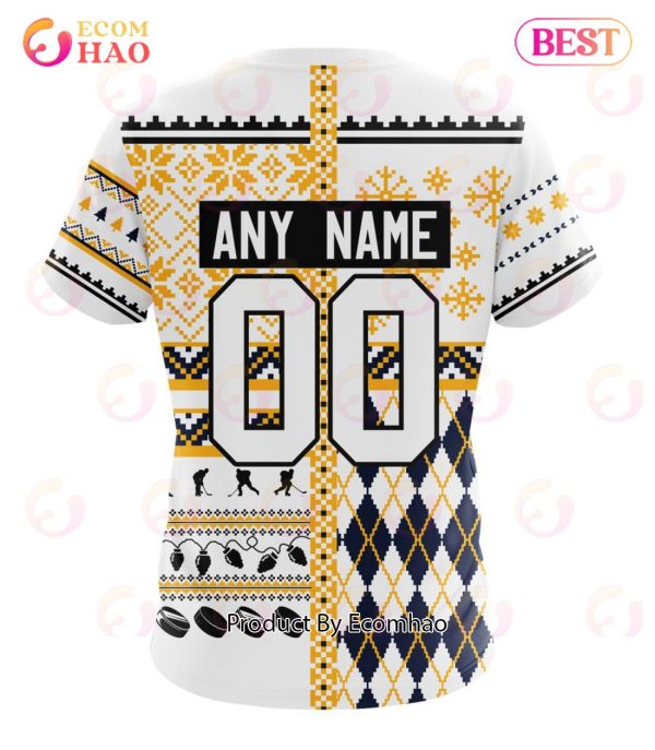NHL Nashville Predators Specialized Unisex Kits With Christmas Concepts 3D Hoodie