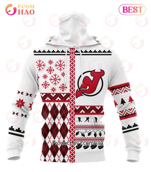 NHL New Jersey Devils Specialized Unisex Kits With Christmas Concepts 3D Hoodie