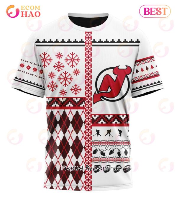 NHL New Jersey Devils Specialized Unisex Kits With Christmas Concepts 3D Hoodie