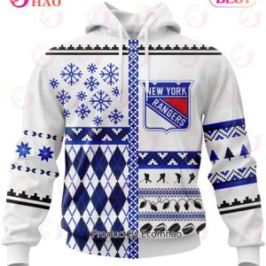 NHL New York Rangers Specialized Unisex Kits With Christmas Concepts 3D Hoodie