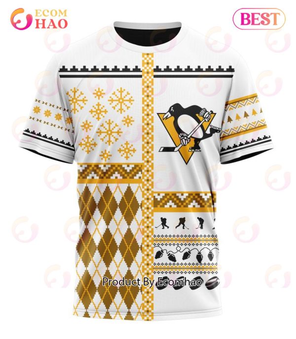 NHL Pittsburgh Penguins Specialized Unisex Kits With Christmas Concepts 3D Hoodie