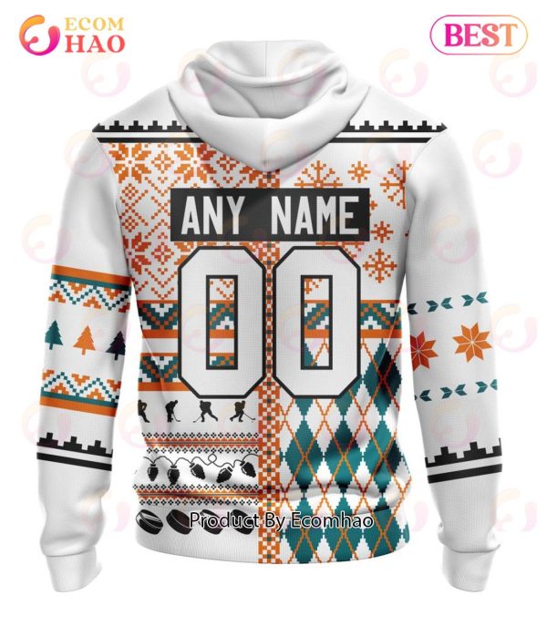NHL San Jose Sharks Specialized Unisex Kits With Christmas Concepts 3D Hoodie