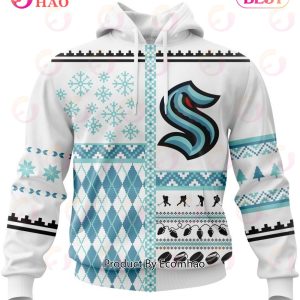 NHL Seattle Kraken Specialized Unisex Kits With Christmas Concepts 3D Hoodie