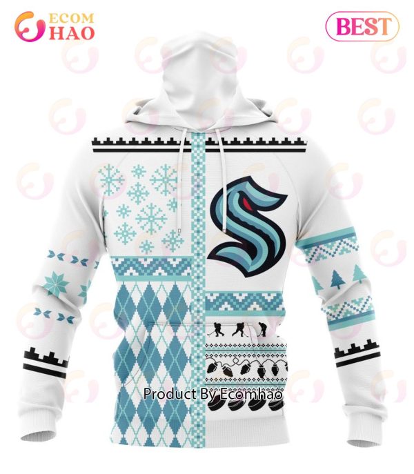 NHL Seattle Kraken Specialized Unisex Kits With Christmas Concepts 3D Hoodie