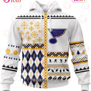 NHL St. Louis Blues Specialized Unisex Kits With Christmas Concepts 3D Hoodie