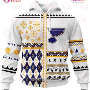 NHL St. Louis Blues Specialized Unisex Kits With Christmas Concepts 3D Hoodie