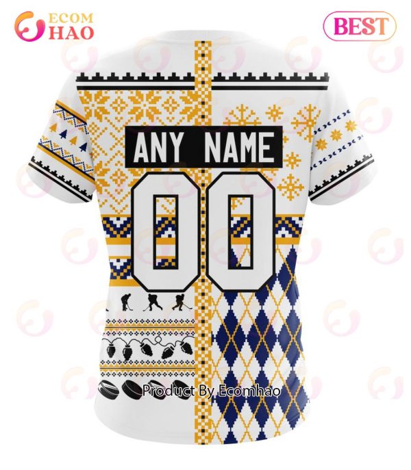 NHL St. Louis Blues Specialized Unisex Kits With Christmas Concepts 3D Hoodie