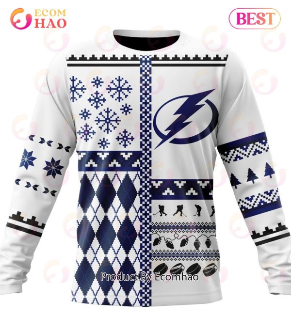 NHL Tampa Bay Lightning Specialized Unisex Kits With Christmas Concepts 3D Hoodie