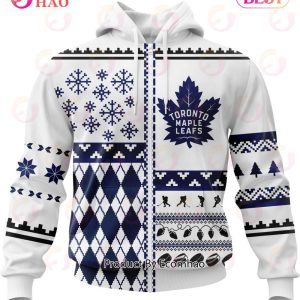 NHL Toronto Maple Leafs Specialized Unisex Kits With Christmas Concepts 3D Hoodie
