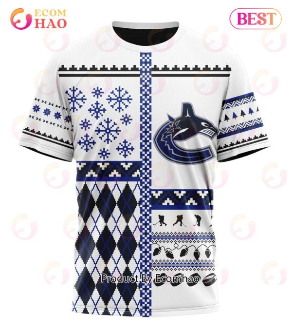 NHL Vancouver Canucks Specialized Unisex Kits With Christmas Concepts 3D Hoodie