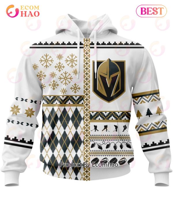 NHL Vegas Golden Knights Specialized Unisex Kits With Christmas Concepts 3D Hoodie