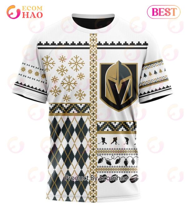 NHL Vegas Golden Knights Specialized Unisex Kits With Christmas Concepts 3D Hoodie