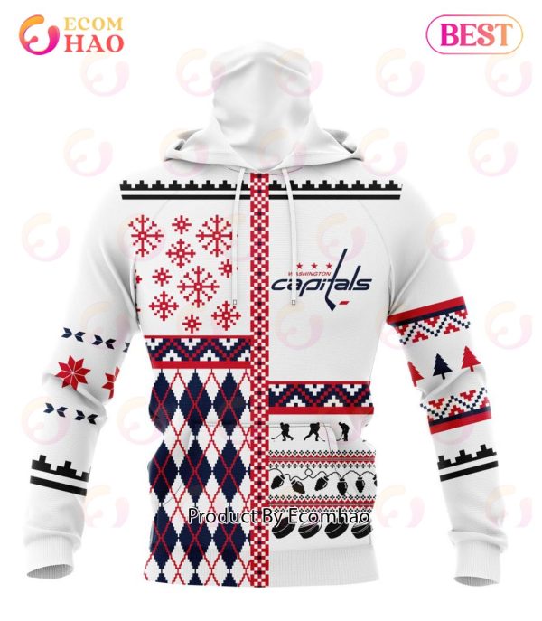NHL Washington Capitals Specialized Unisex Kits With Christmas Concepts 3D Hoodie