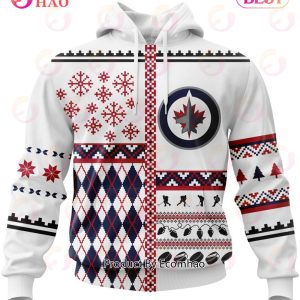 NHL Winnipeg Jets Specialized Unisex Kits With Christmas Concepts 3D Hoodie