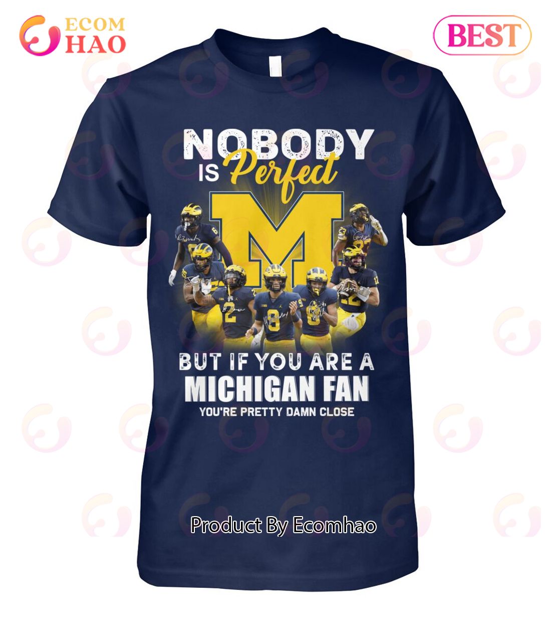 Nobody Is Perfect But If You Are A Michigan Fan You’re Pretty Damn Close T-Shirt